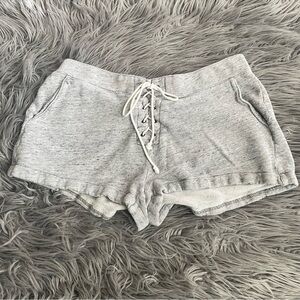 MADEWELL lace-up cotton lounge shorts